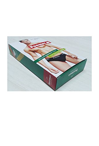 Poomer Men's Cotton Franco Brief IE(5s Pack 'M' Size=85 Cms) Assorted Colours