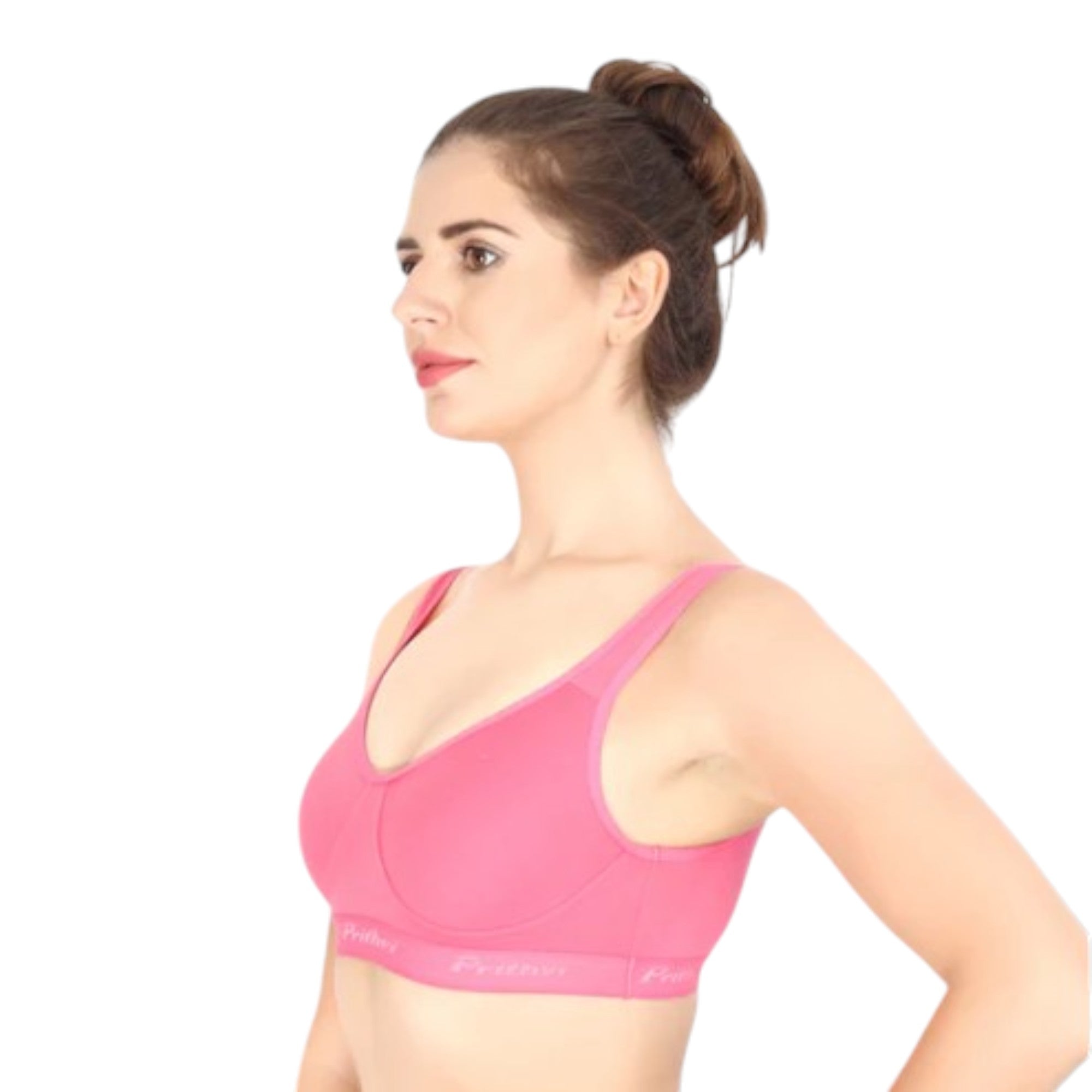 Prithvi Women T-Shirt Bra Non Wired Seamless Pushup - Seamless Cup, Full Coverage, Soft Cup for T-Shirt, Dress (Random Colours)