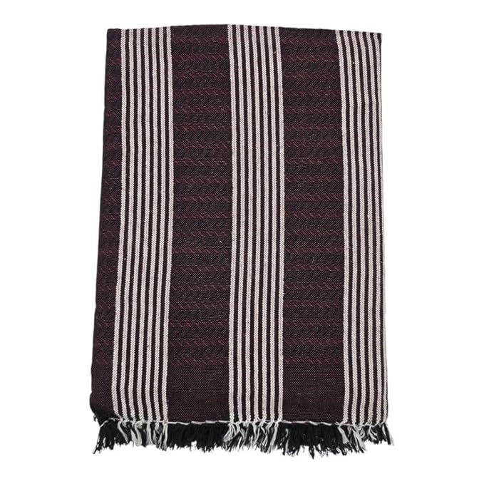 Single Size Pure Cotton Blanket for Daily Use | Soft Light-Weight Bed Blanket | Throw and Fancy Design Blanket for All Weather (60 X 90 Inch, Multicolor Stripes)