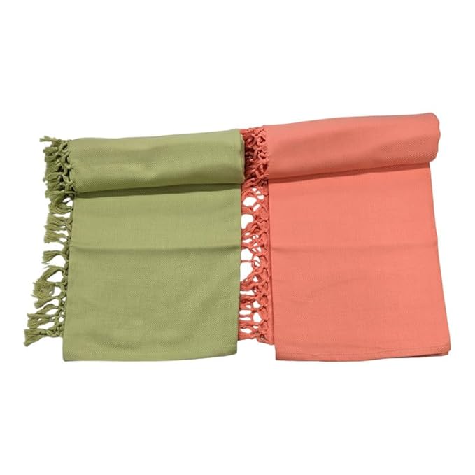 Bath Premium Plain Cotton Towels | Light Weight Turkish Style Stripe Bath Towels for Men | (30 X 65 CM, Large Size) Plush & Solid Pattern Towels