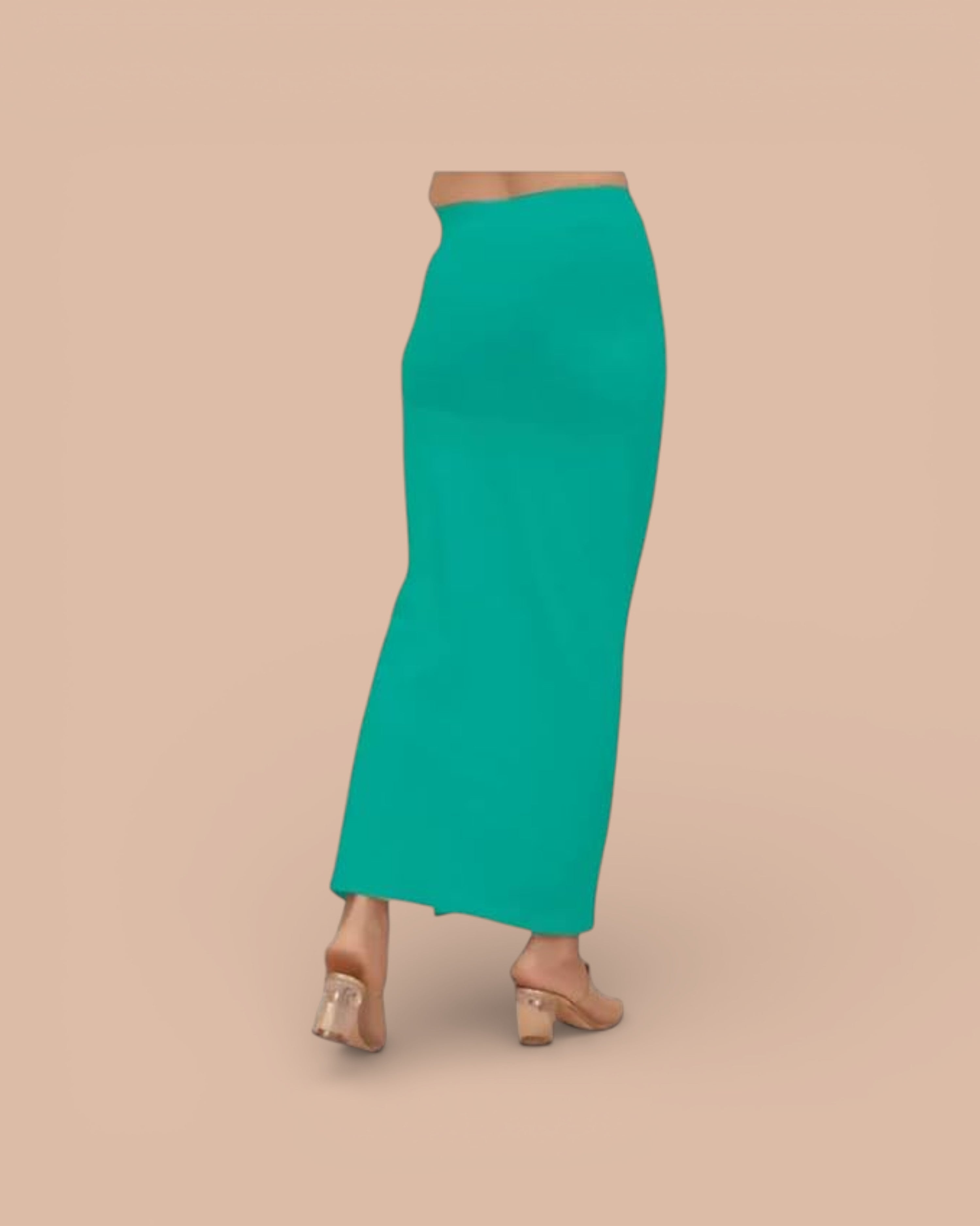 Blended Stretchable Saree Shapewear Petticoat, Skirts, Spandex Saree Shapewear for Women and Girl's Petticoat with Side Slit