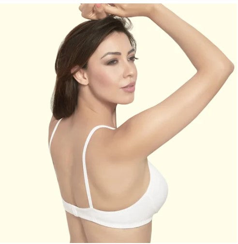 Prithvi Rosni Bra Seamless Cup Full Coverage | Wire Free | Pack of 3 | White ,Black & Skin |
