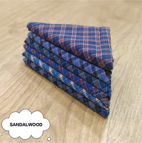 Nandu® Cotton Handkerchiefs for Men | Classic Design, Soft & Durable