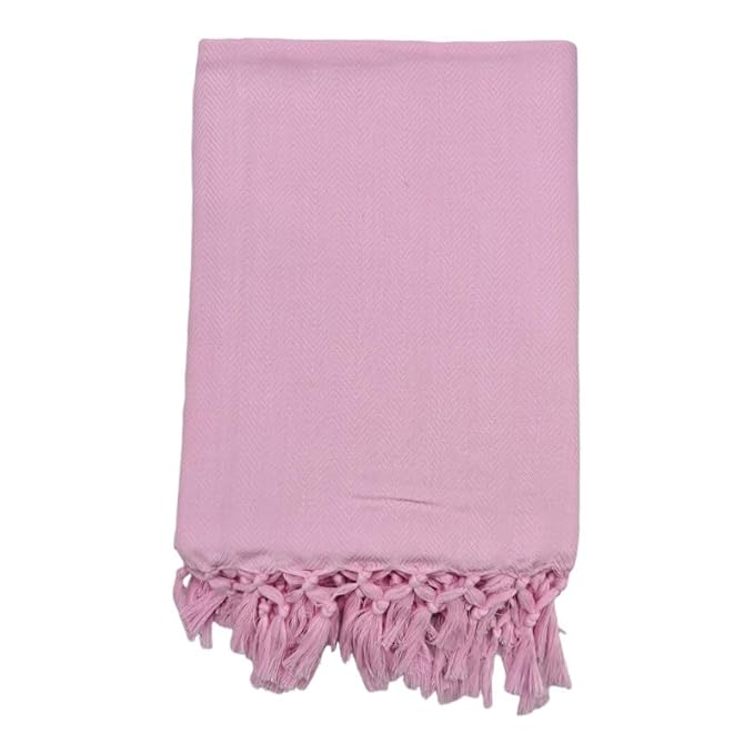 Bath Premium Plain Cotton Towels | Light Weight Turkish Style Stripe Bath Towels for Men | (30 X 65 CM, Large Size) Plush & Solid Pattern Towels