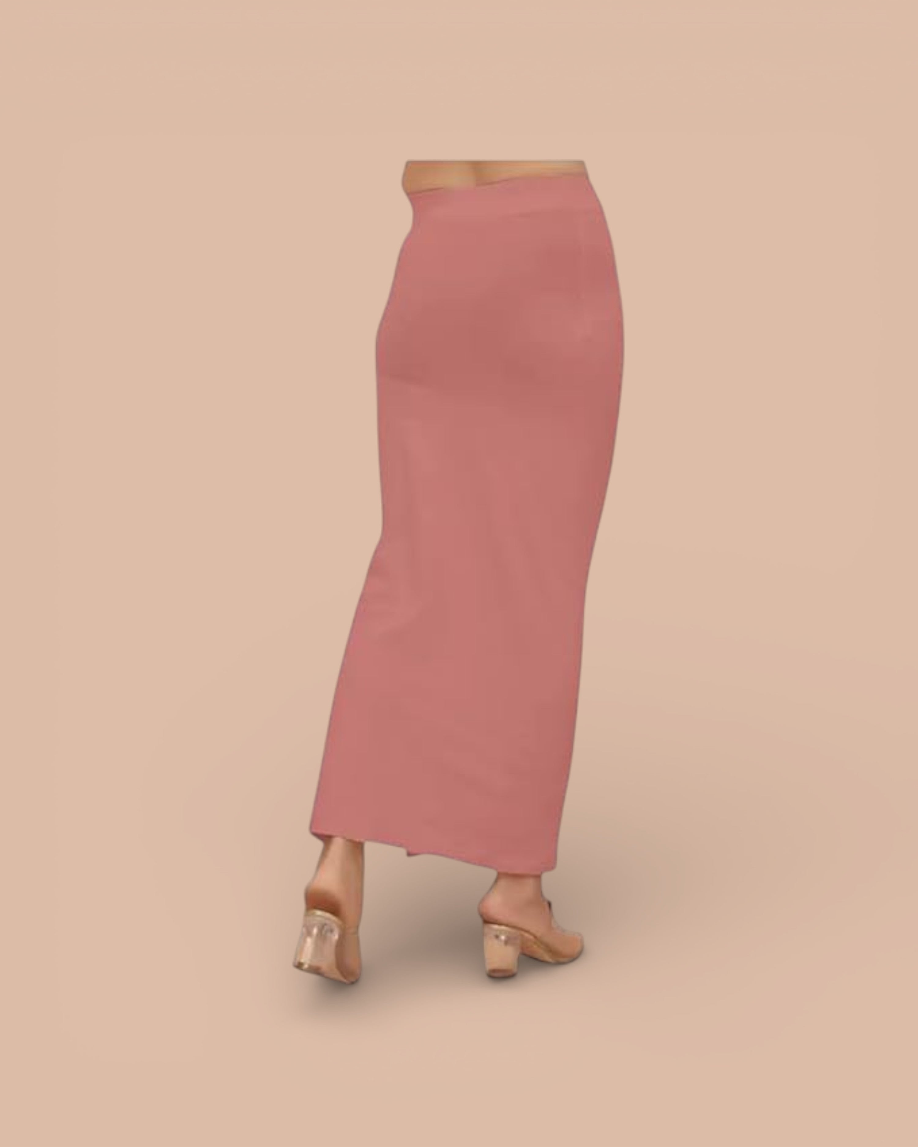 Blended Stretchable Saree Shapewear Petticoat, Skirts, Spandex Saree Shapewear for Women and Girl's Petticoat with Side Slit