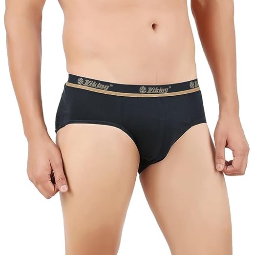 VIKING  Men's Cotton Briefs - Combo of 4 (Miki)