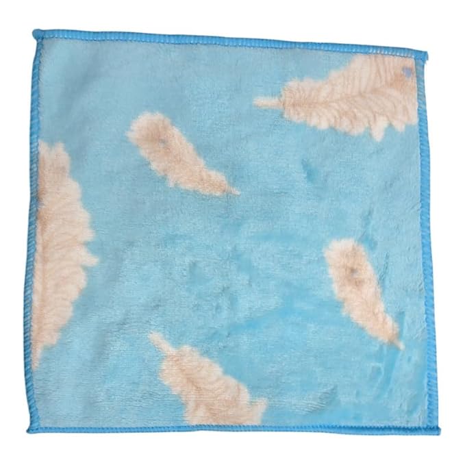 Soft Baby Face Towels – Pack of 12 | 25x25 cm | 400 GSM Super Absorbent & Skin-Friendly Washcloths for Kids, Women & Newborns | Multicolor Printed Handkerchief Set (Flower)