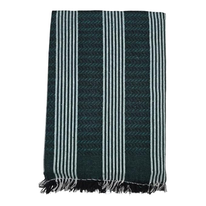 Single Size Pure Cotton Blanket for Daily Use | Soft Light-Weight Bed Blanket | Throw and Fancy Design Blanket for All Weather (60 X 90 Inch, Multicolor Stripes)