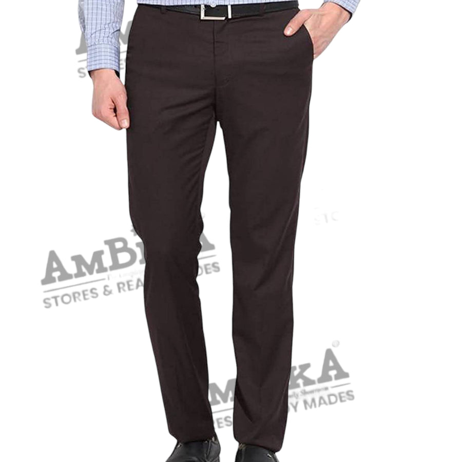 Men's Formal Trousers (Pack of 3) [COBALT,GREY,BROWN]