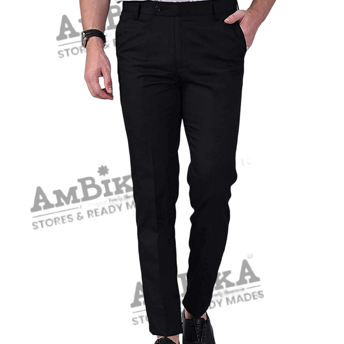 Men's Formal Trousers (Pack of 3) [GREY,BLACK,COBALT BLUE]