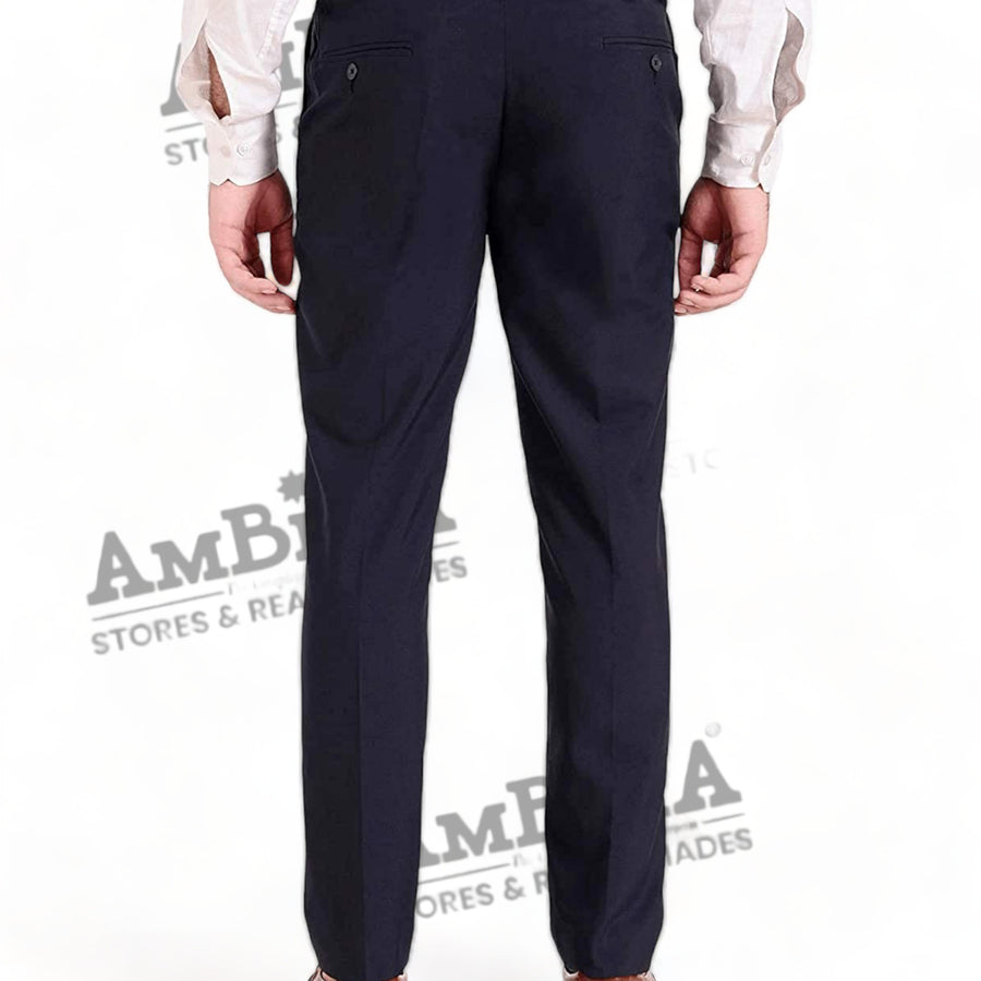 Men's Formal Trousers (Pack of 3) [BROWN,GREY,NAVY BLUE]