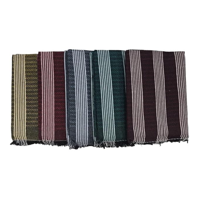 Single Size Pure Cotton Blanket for Daily Use | Soft Light-Weight Bed Blanket | Throw and Fancy Design Blanket for All Weather (60 X 90 Inch, Multicolor Stripes)