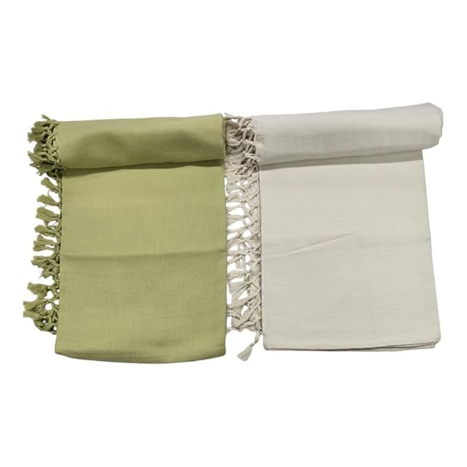 Bath Premium Plain Cotton Towels | Light Weight Turkish Style Stripe Bath Towels for Men | (30 X 65 CM, Large Size) Plush & Solid Pattern Towels