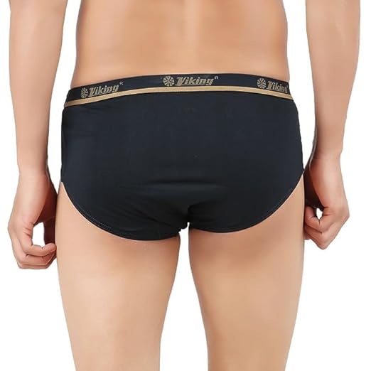 VIKING  Men's Cotton Briefs - Combo of 4 (Miki)