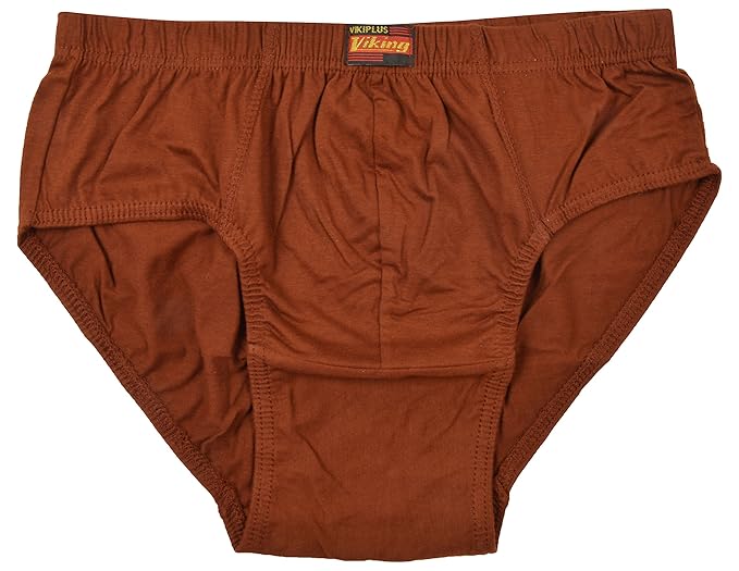Viking Men's Cotton Briefs - Combo of 5 (VK07_110, Multi-Coloured, 110)
