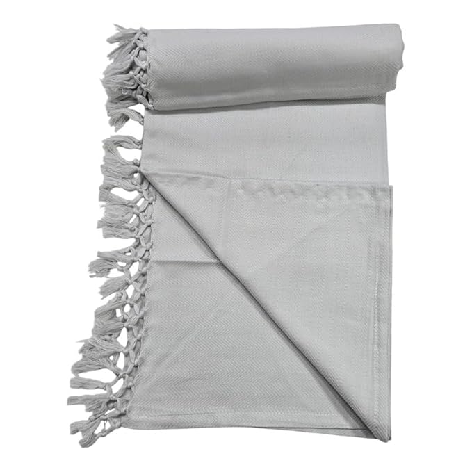 Bath Towels for Men | (30 X 65 CM, Large Size) Plush & Solid Pattern Towels  Bath Premium Plain Cotton Towels | Light Weight Turkish Style Str