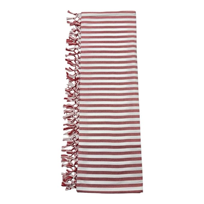 Bath Premium Cotton Towels | Light Weight Turkish Style Stripe Bath Towels for Men | (30 X 65 CM, Large Size) Striped Pattern Towels