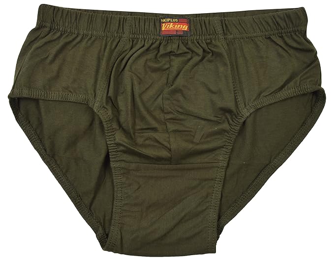 Viking Men's Cotton Briefs - Combo of 5 (VK07_110, Multi-Coloured, 110)