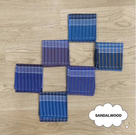 Nandu® Cotton Handkerchiefs for Men | Classic Design, Soft & Durable