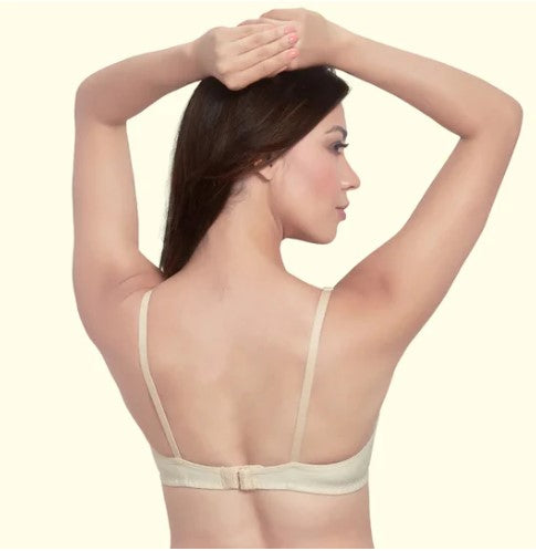 Prithvi Rosni Bra Seamless Cup Full Coverage | Wire Free | Pack of 3 | White ,Black & Skin |
