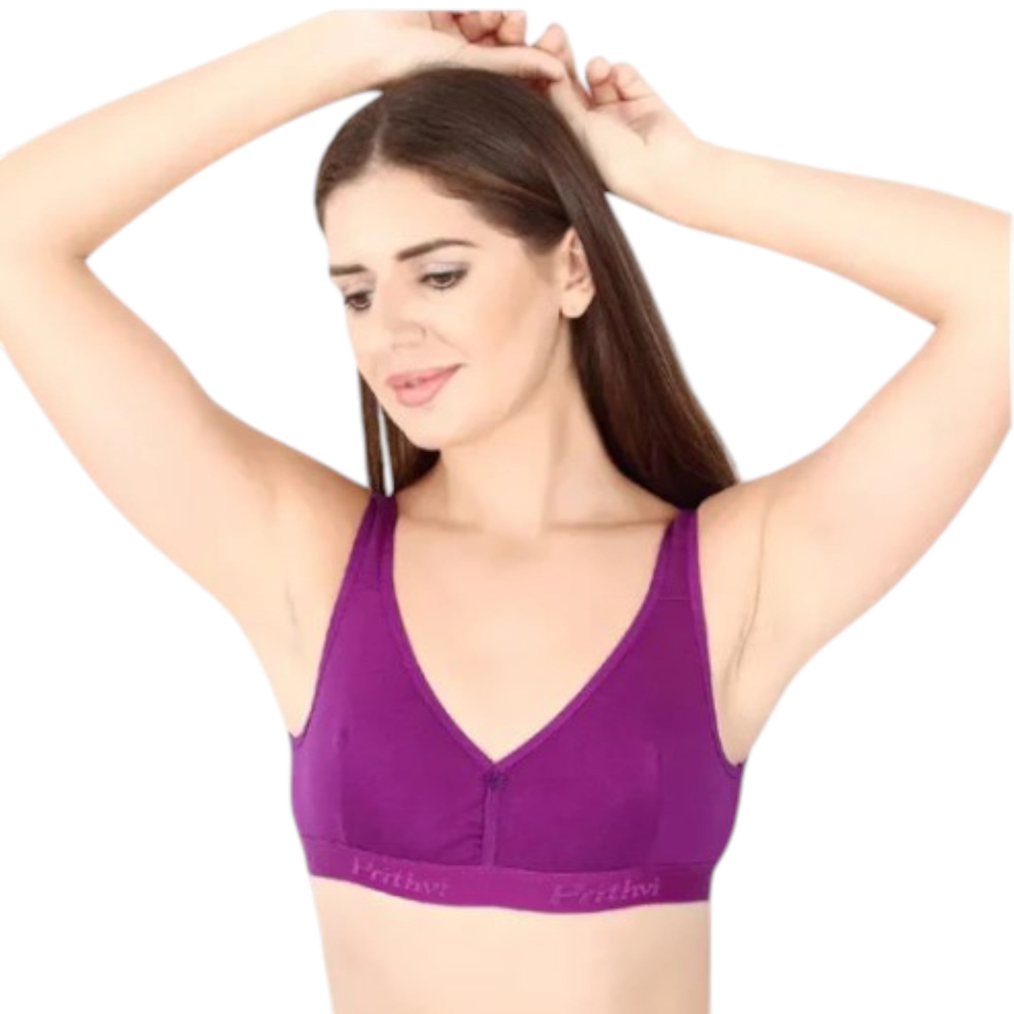 Prithvi Acty  Bra, Seamed Cup, Full Coverage, Non-Padded,Wire Free (Random Colours)