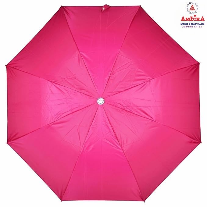 3 Fold 25 Inch Umbrella for Men & Women | Wind and RainProof Umbrella | Compact Travel Umbrella for Women | Umbrella for Sun Protection, Home Use