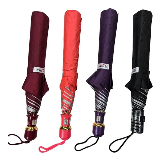 2 Fold 25 Inch Umbrella for Men & Women | Wind & RainProof Umbrella | Compact Travel Umbrella for Women | Umbrella for Sun Protection, Home Use