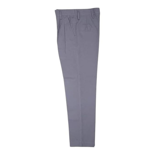 School Uniform - Pant for Boys, Cotton Shorts, Elastic Waist Half Pants, Regular Fit Sports Shorts l GREY FULL PANT l