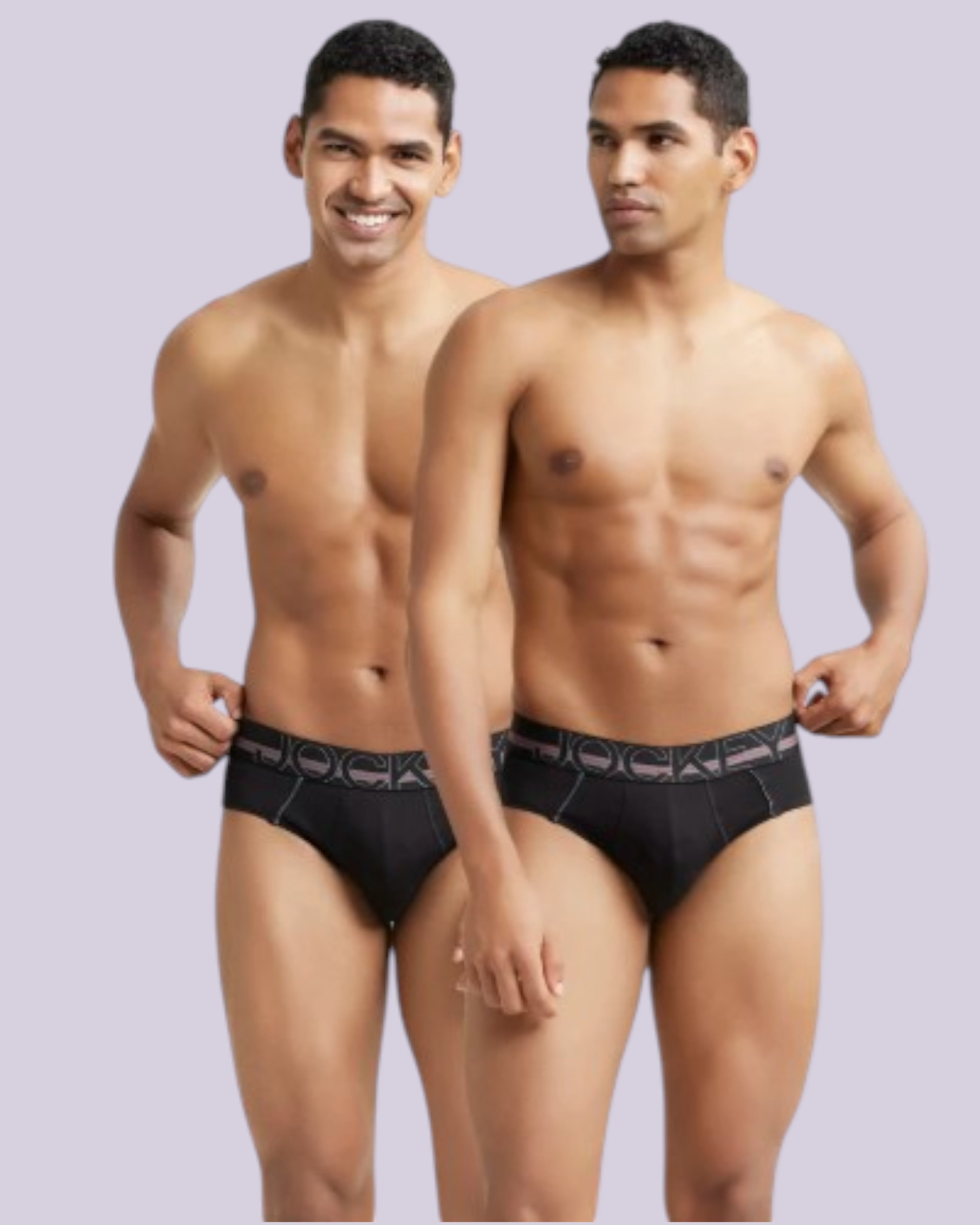 Jockey US14 Men's Super Combed Cotton Solid Brief with Ultrasoft Waistband (Garter Colors May Vary) (Pack of 2)