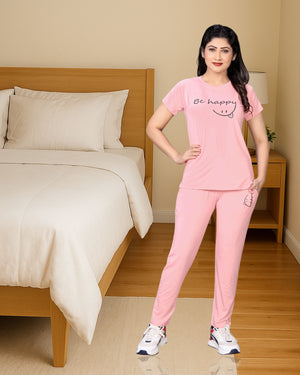 Bamboo night dress-Blazing pink