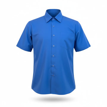 School Uniform for kids | Formal Uniform Shirts for Boys/Girls | Readymade Stitched Shirt for Students-Light Blue Shirt