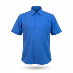 School Uniform for kids | Formal Uniform Shirts for Boys/Girls | Readymade Stitched Shirt for Students-Light Blue Shirt