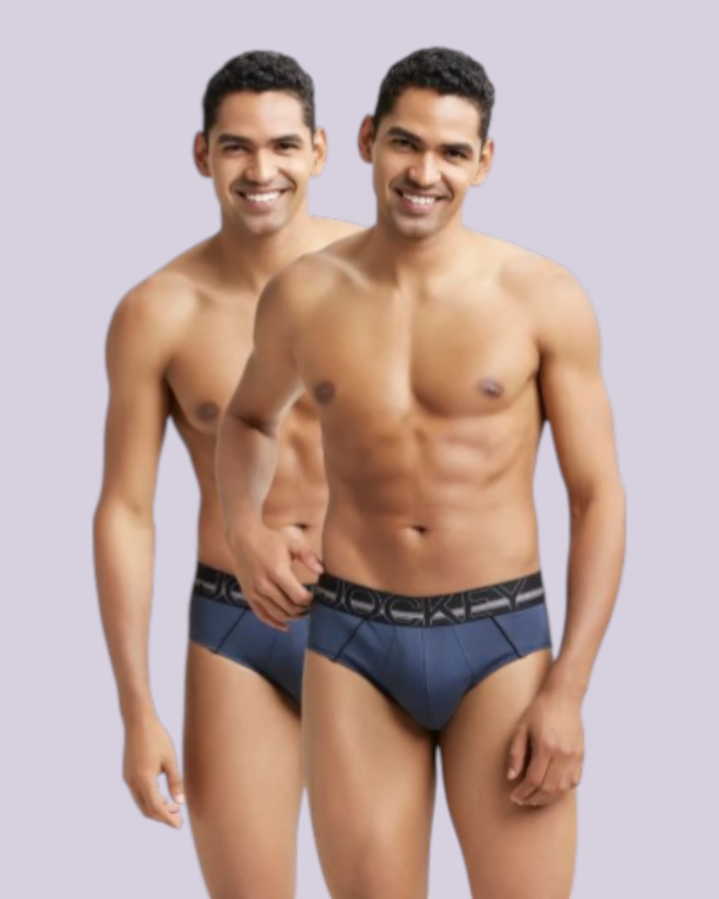 Jockey US14 Men's Super Combed Cotton Solid Brief with Ultrasoft Waistband (Garter Colors May Vary) (Pack of 2)