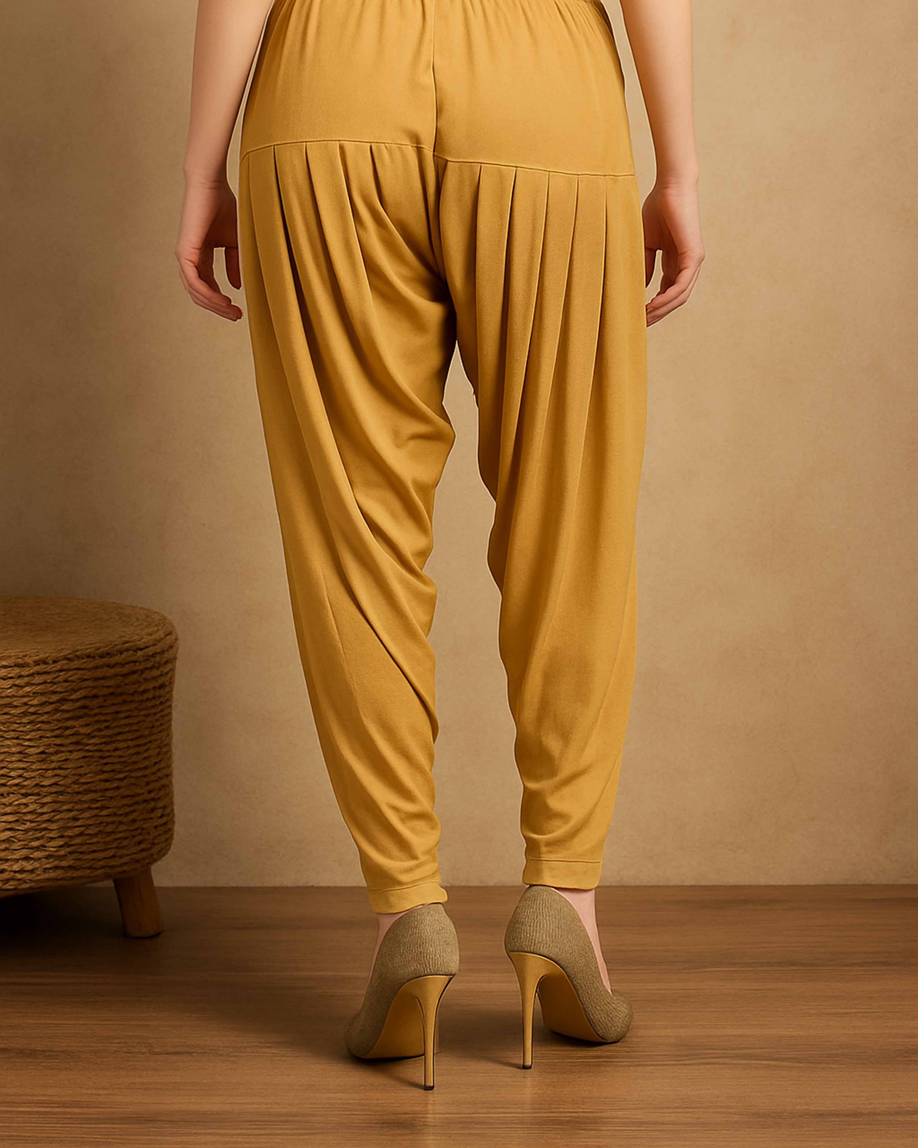 Women's and Girl's Cotton Rayon Regular Cotton Fit Patiyala Pants Rayon Solid Embroidered | Relaxed Bottom Pants | Random Colours (COMBO OF 2) (Copy)
