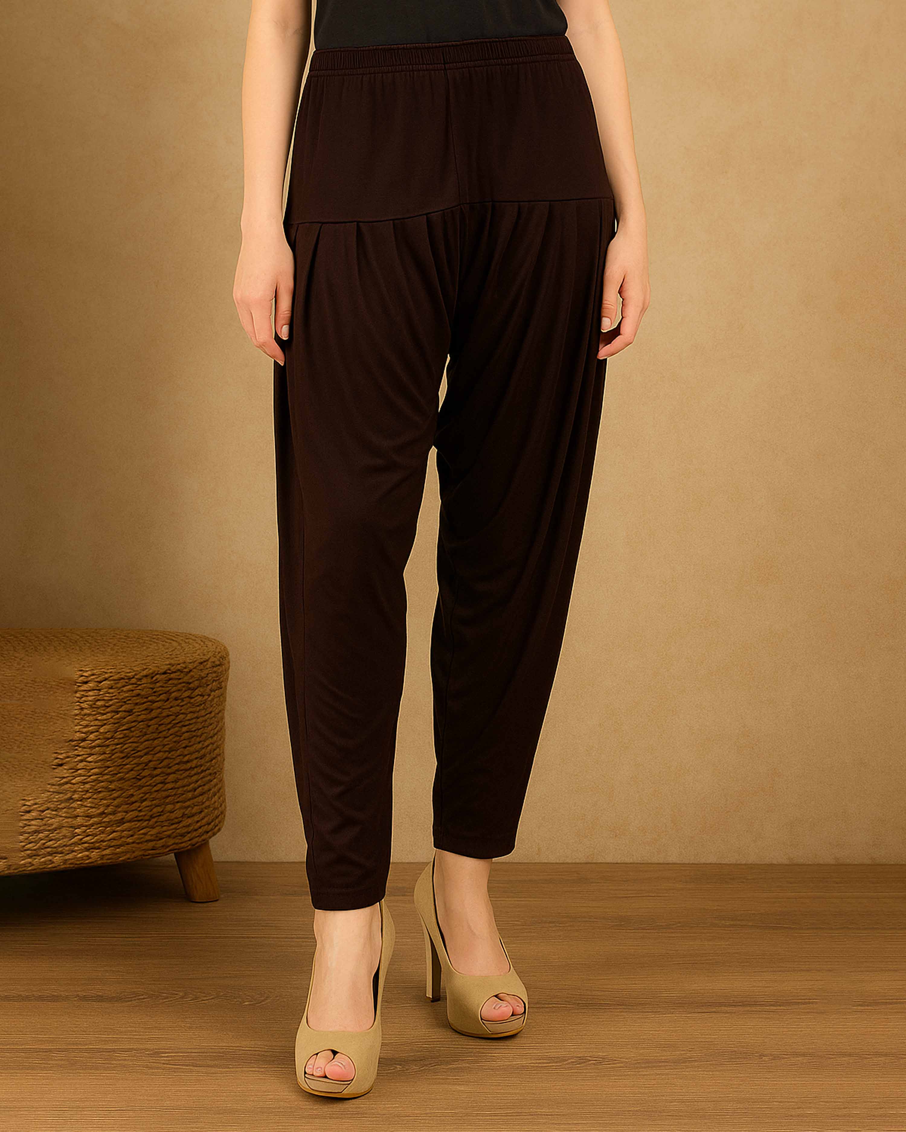 Women's and Girl's Cotton Rayon Regular Cotton Fit Patiyala Pants Rayon Solid Embroidered | Relaxed Bottom Pants | Random Colours (COMBO OF 2) (Copy)