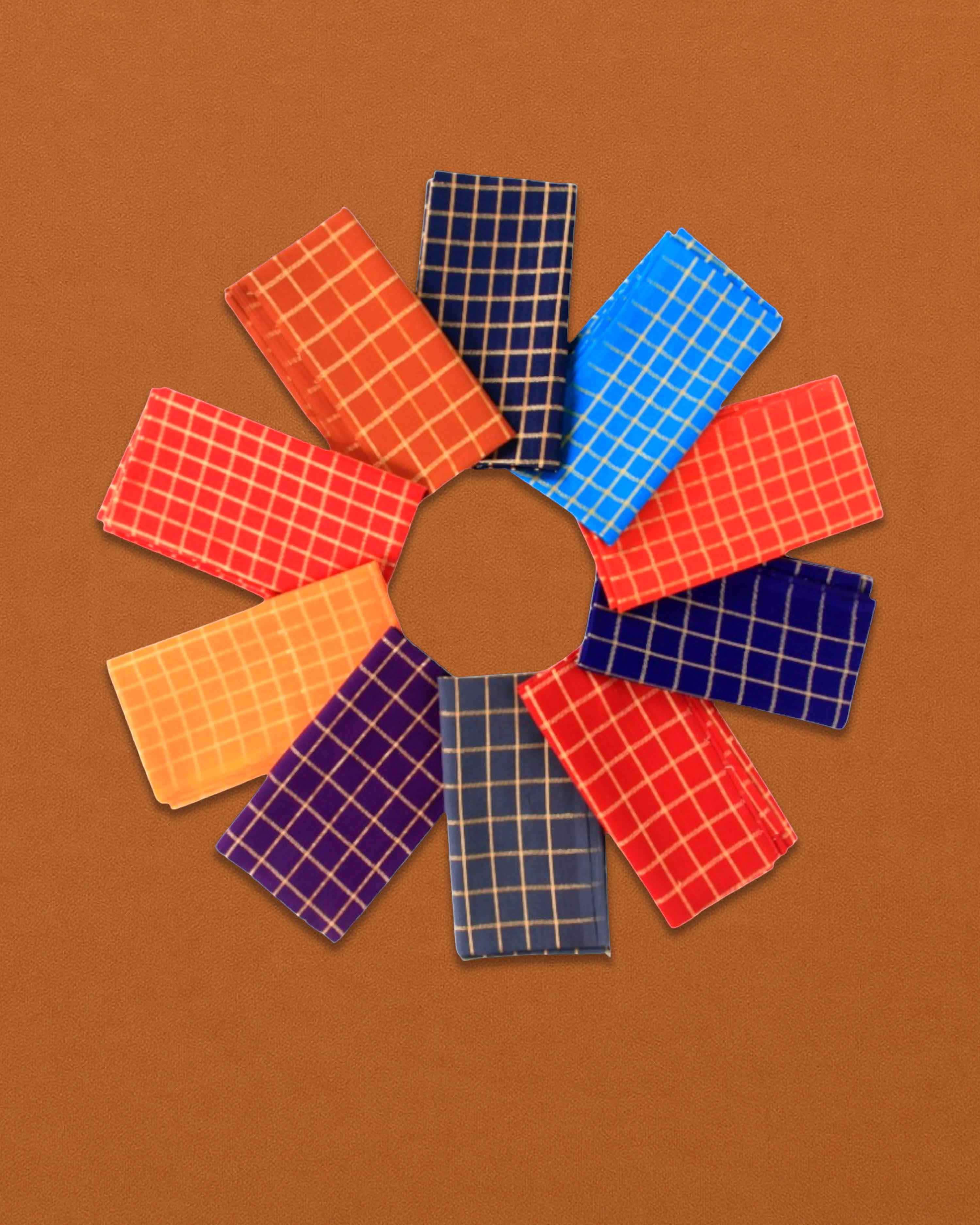 Cotton checked blouse