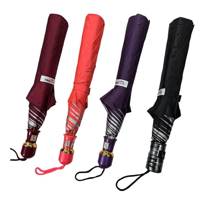 2 Fold 25 Inch Umbrella for Men & Women | Wind & RainProof Umbrella | Compact Travel Umbrella for Women | Umbrella for Sun Protection, Home Use