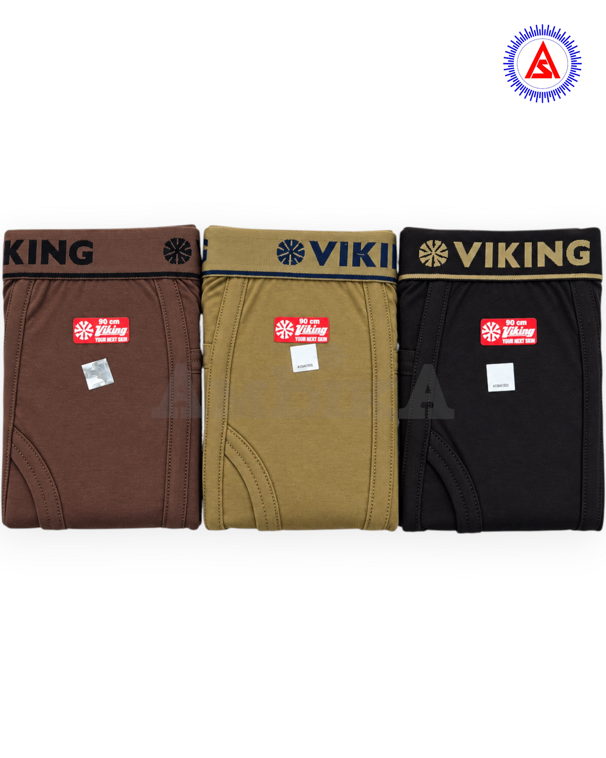 VIKING pack of 3 folded trunks in assorted colours