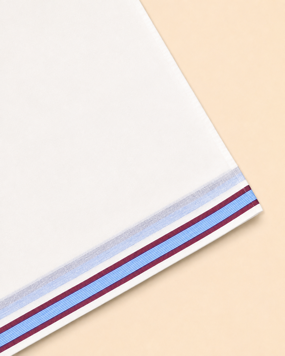 Men’s Cotton Panchakacham 9×5 – Small Ice Cream Border Dhoti & Towel Set