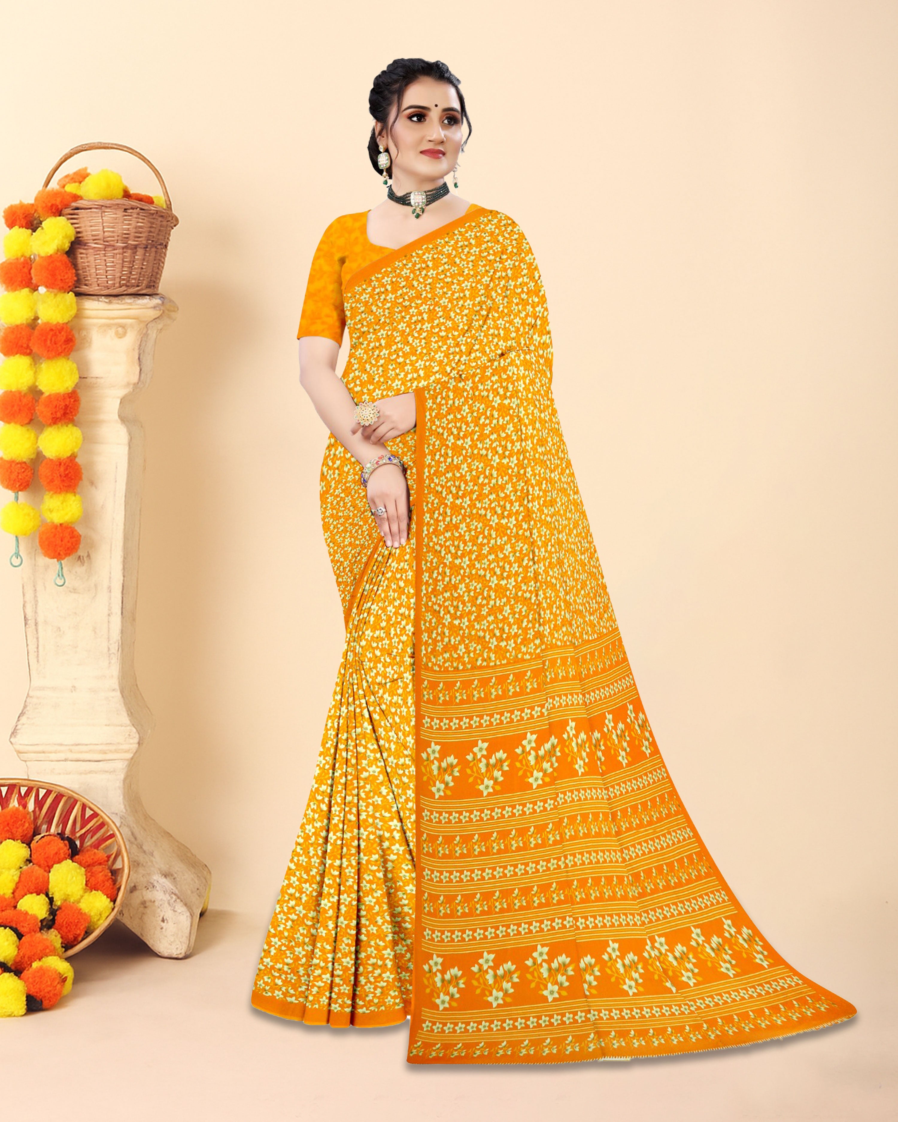 Pack Of Any 2 - Chiffon Sarees Combo