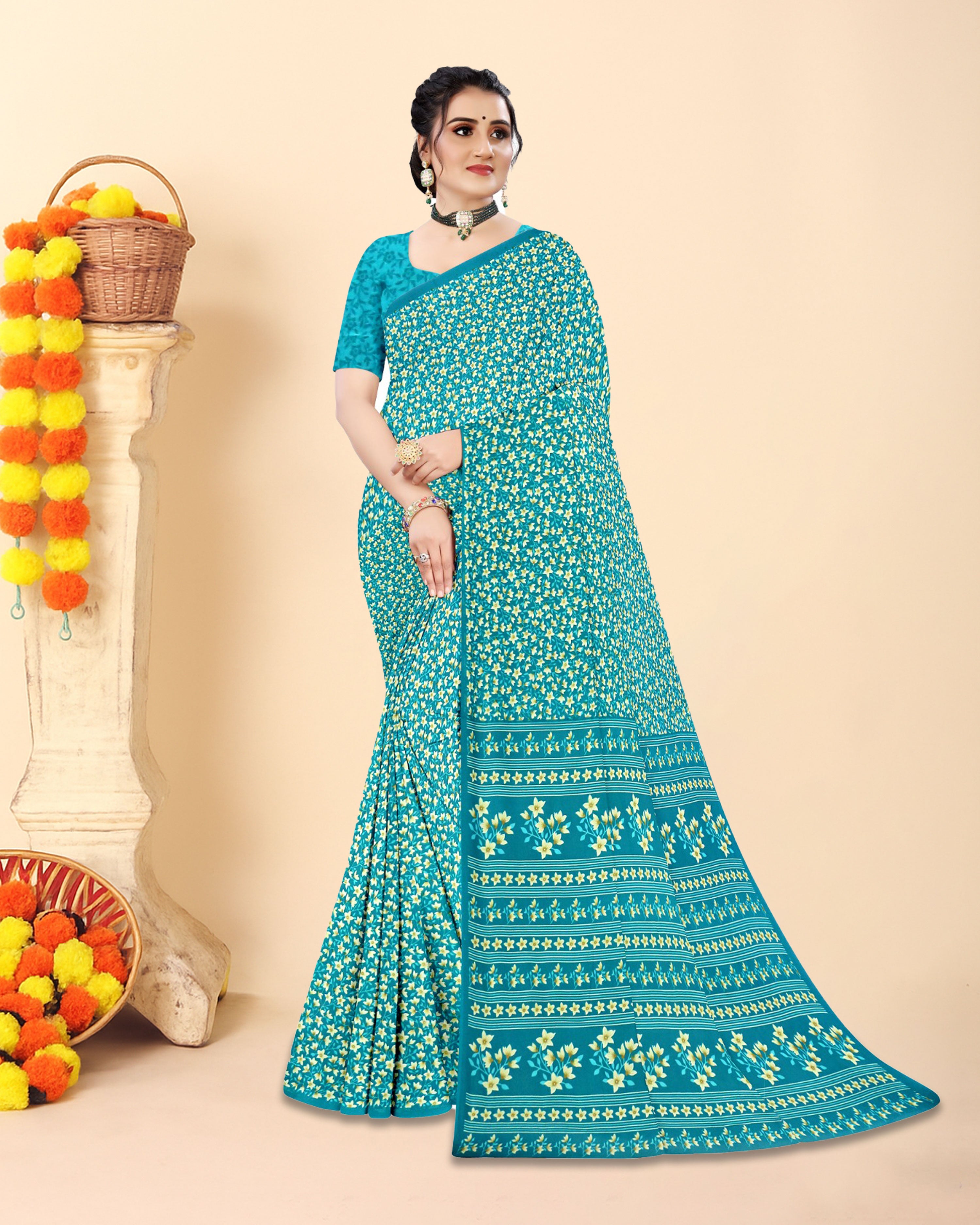 Pack Of Any 2 - Chiffon Sarees Combo