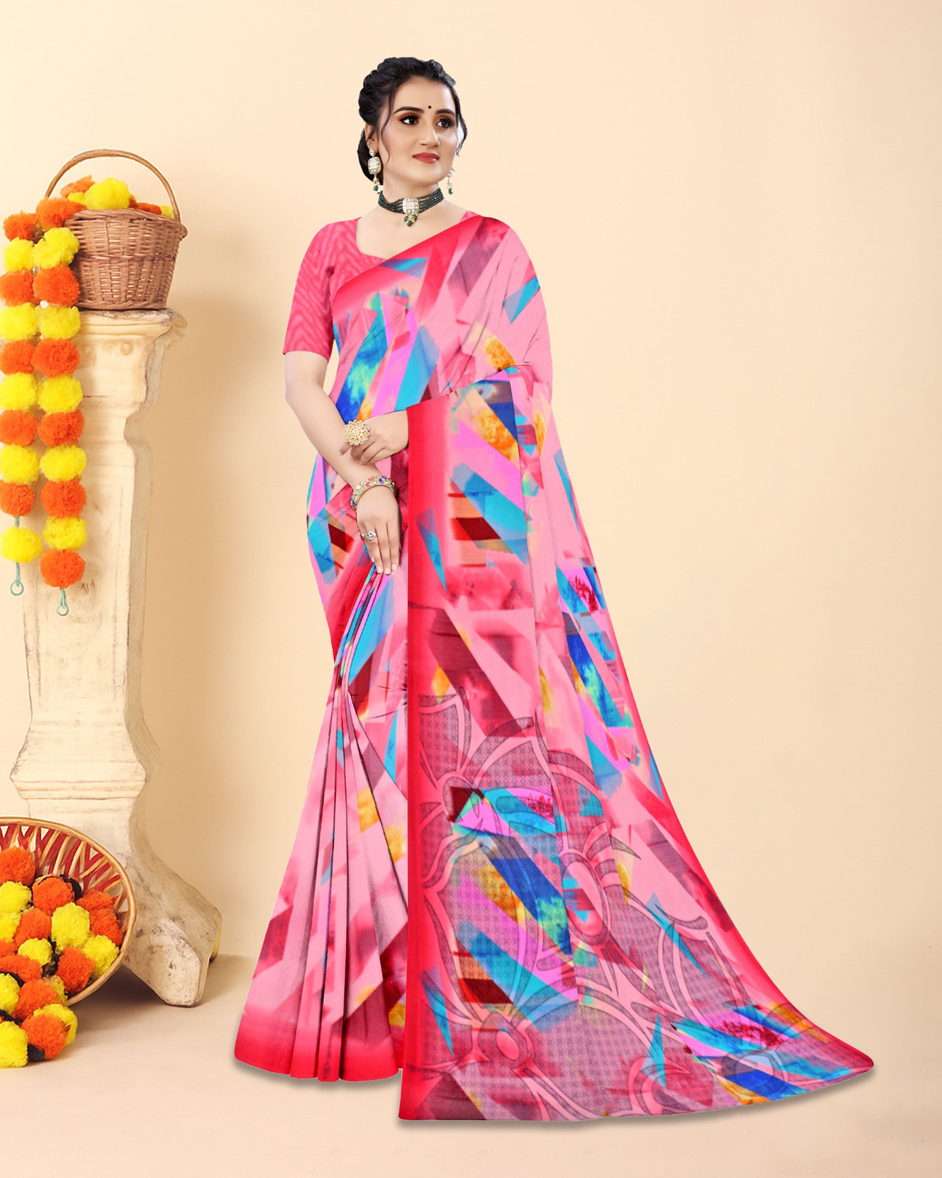 Pack Of Any 2 - Chiffon Sarees Combo