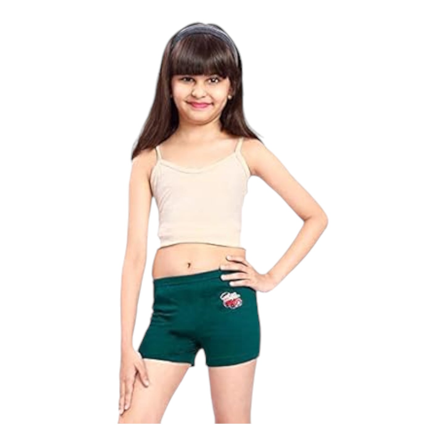 Girls Inner Elastic IE Drawer Trunk (Pack of 6) Colour May Vary