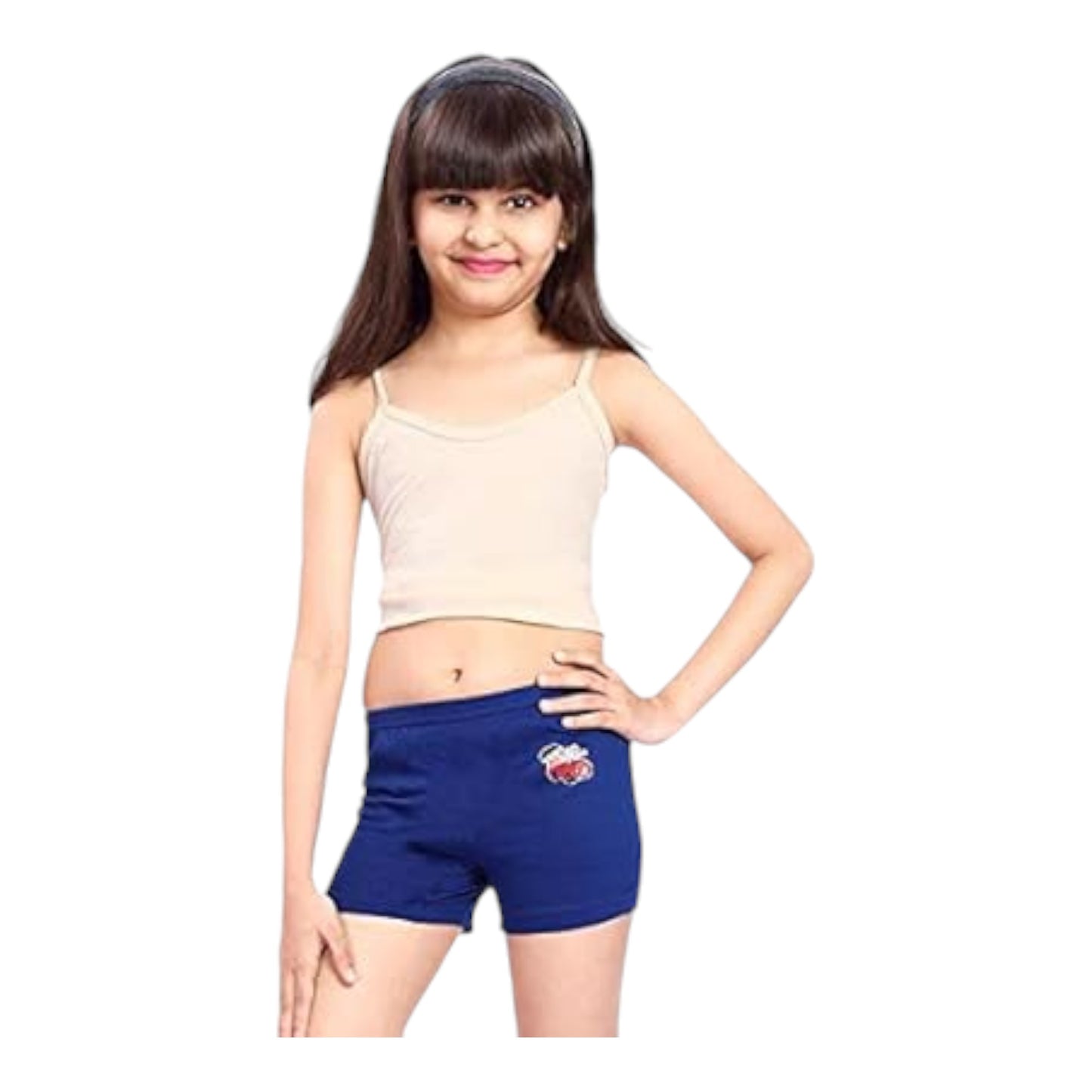 Girls Inner Elastic IE Drawer Trunk (Pack of 6) Colour May Vary
