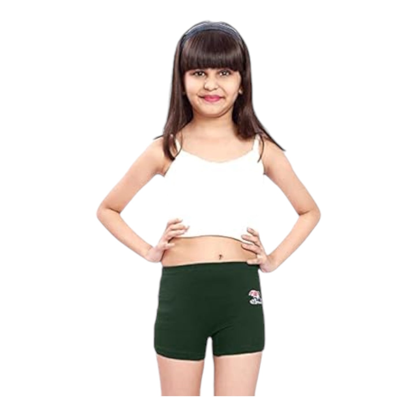 Girls Inner Elastic IE Drawer Trunk (Pack of 6) Colour May Vary