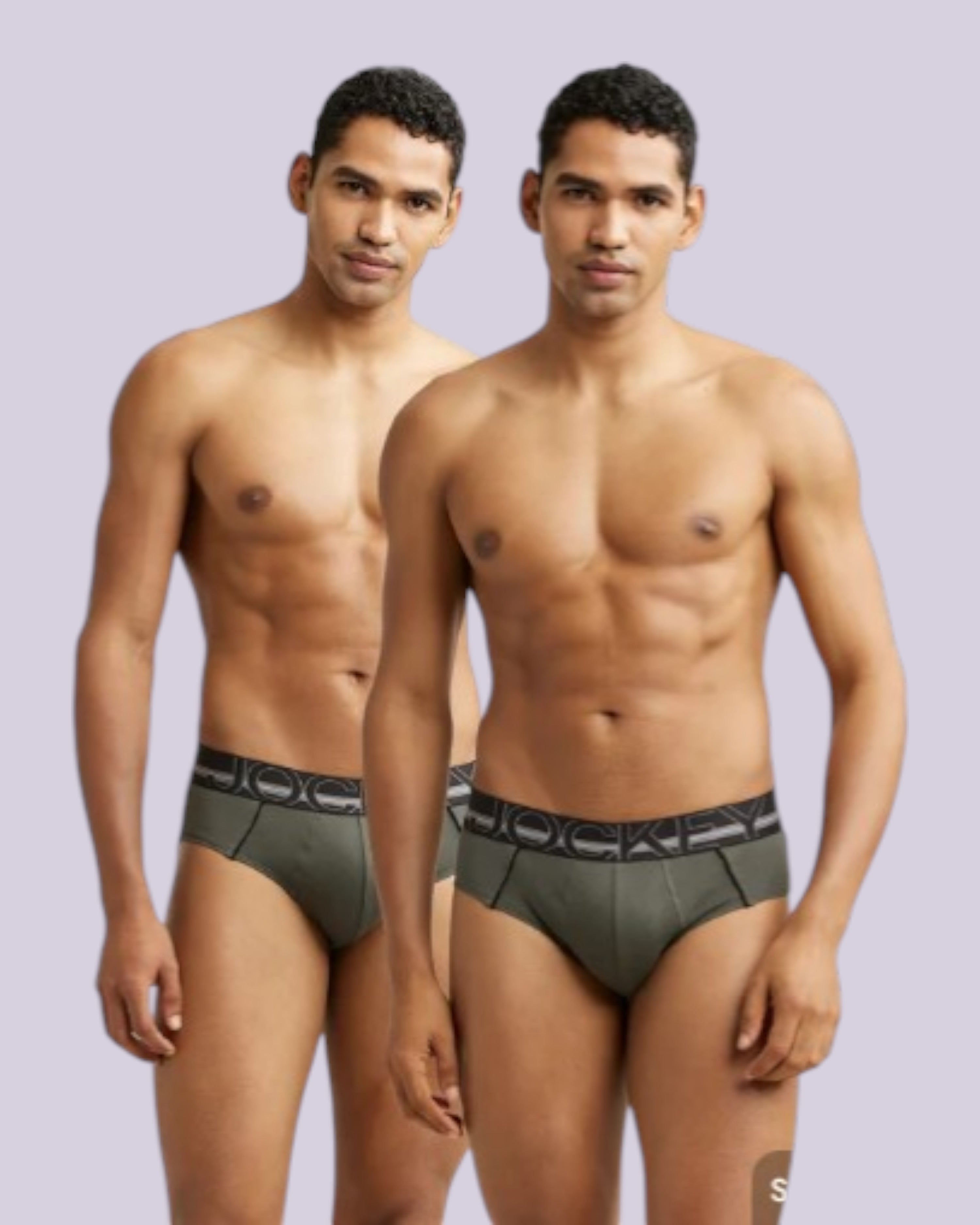 Jockey US14 Men's Super Combed Cotton Solid Brief with Ultrasoft Waistband (Garter Colors May Vary) (Pack of 2)