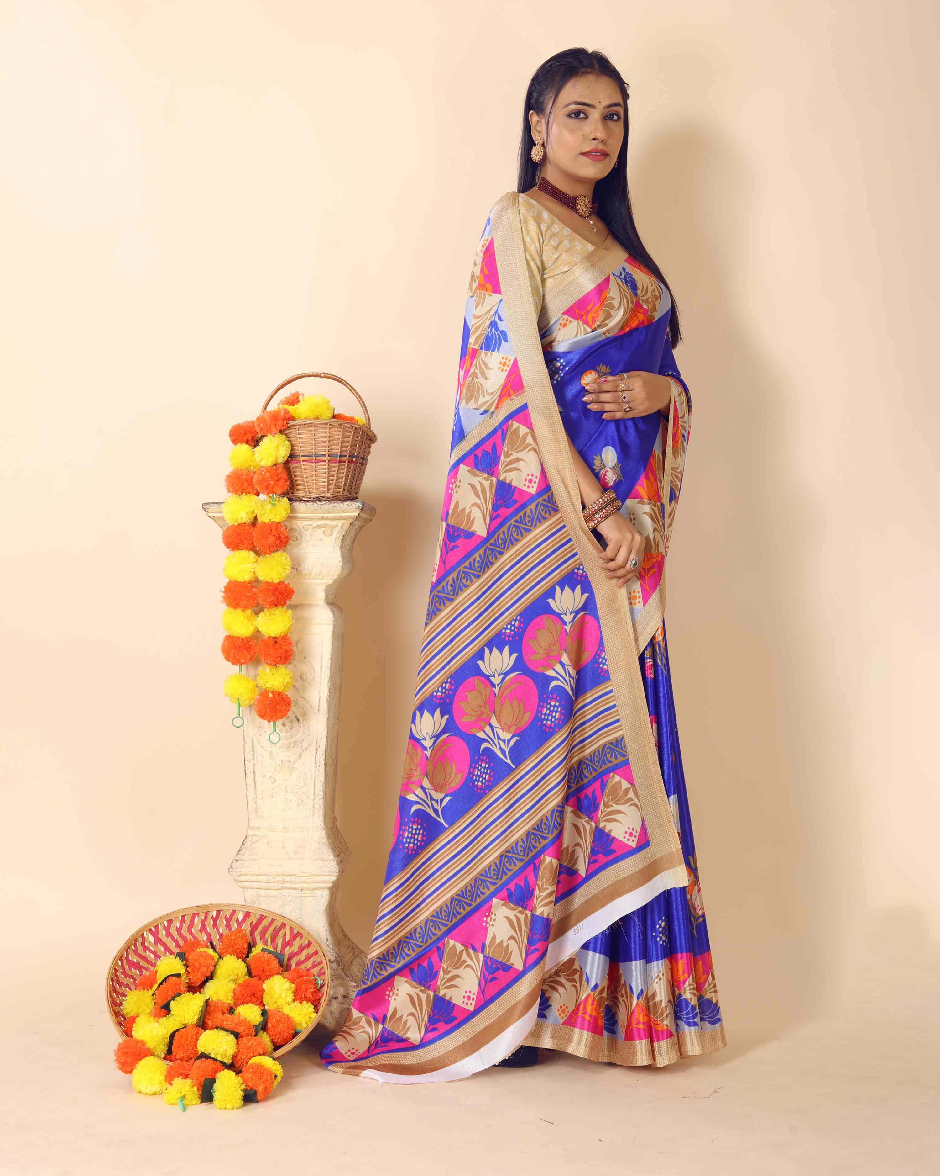 Turkey buttersilk - dark blue