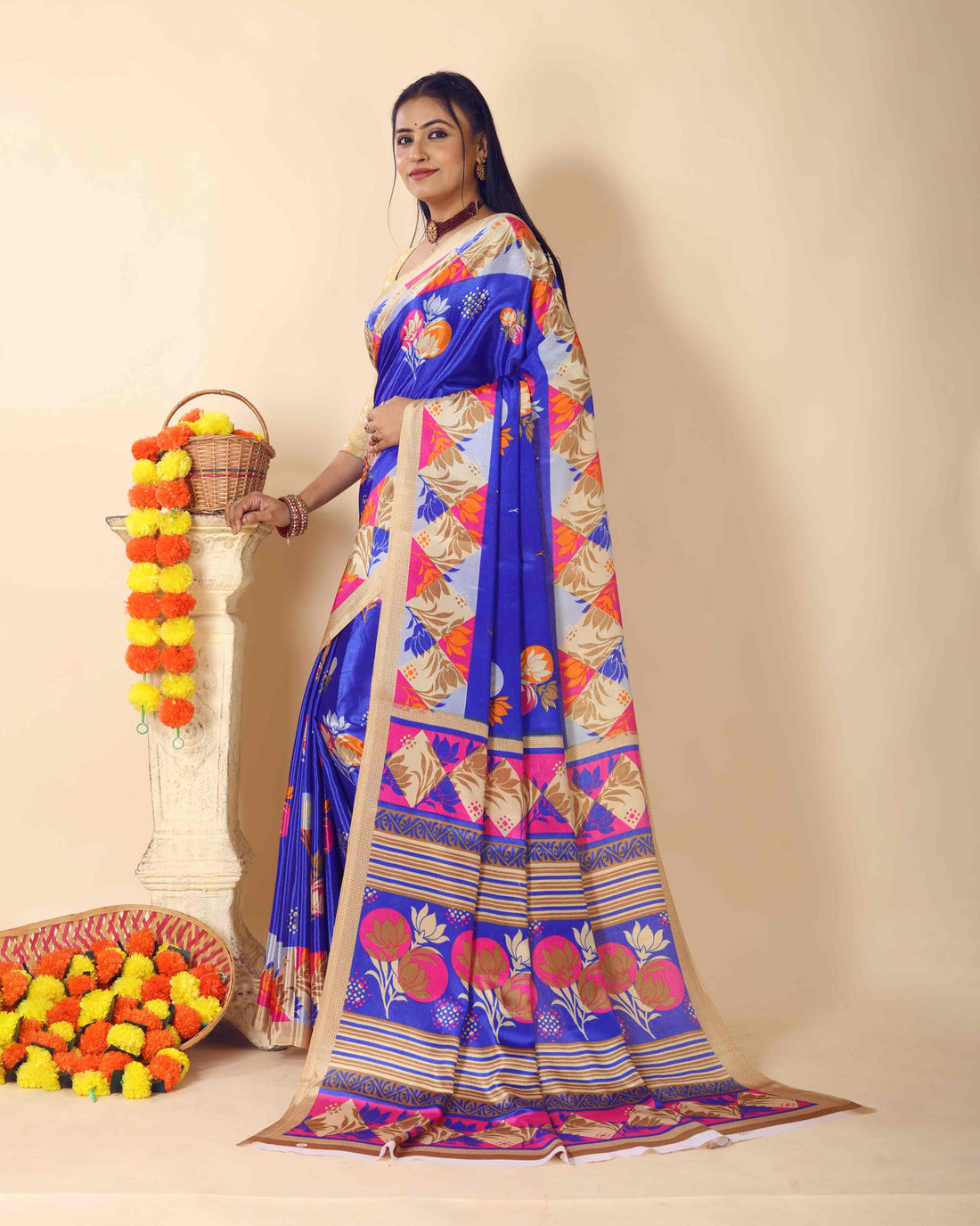 Turkey buttersilk - dark blue