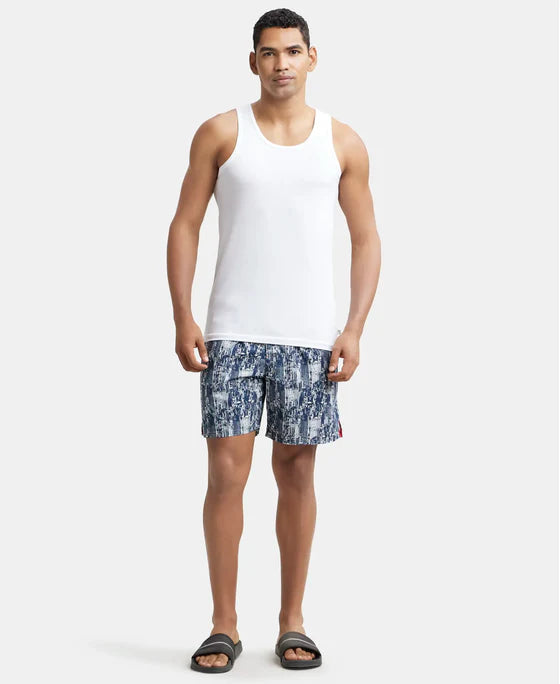 Jockey 8820 Men's Super Combed Cotton Round Neck Half Sleeved Vest with Extended Length for Easy Tuck (Pack of 2)