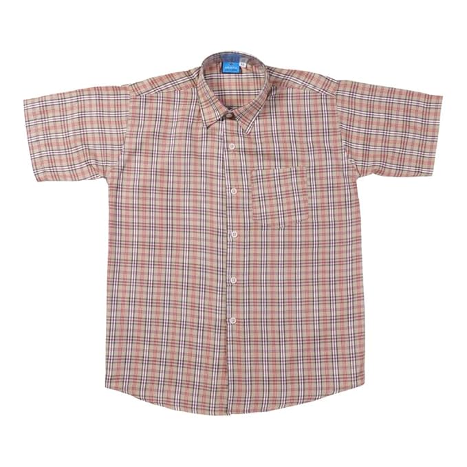 School Uniform for kids | Formal Uniform Shirts for Boys/Girls | Readymade Stitched Shirt for Students |  VIVEKANANDA UNIFORMHALF SHIRT |